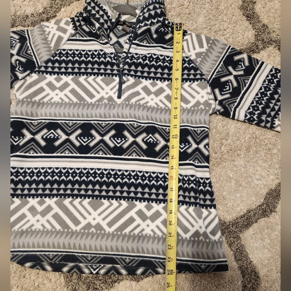 Eddie Bauer twilight blue women's fleece pullover half zip size large - Picture 8 of 9